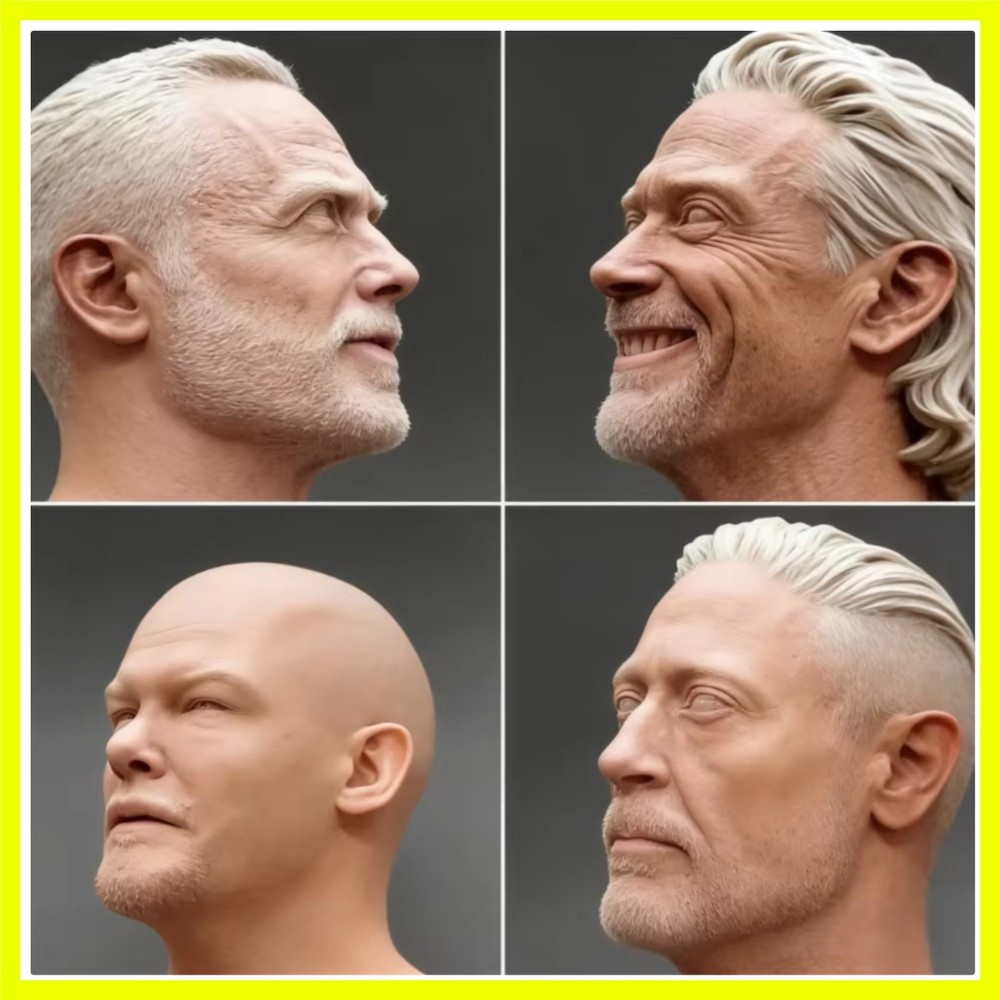 1/6 Scale Resin Diecast Head Sculpture Model American TV Actors Collection He…