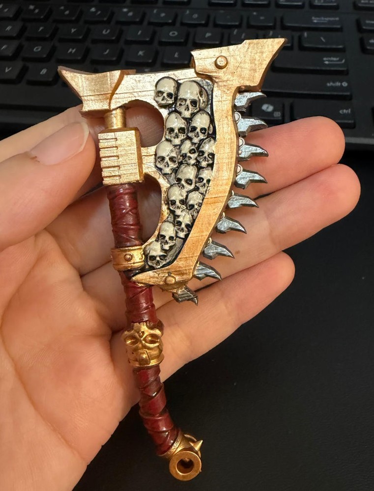 Premium Painted 1/18 Resin Axe Weapon Model 3.75” Action Figure Decor Accessory