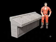 Yavin IV War Room Computer Bank for 3.75 IN 1:18 scale FIGURE DIORAMA STAR WARS