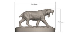 MEMORY MUSEUM 1/15 Prehistoric Cat Smilodon Populator GK Animal Model Toys Gift