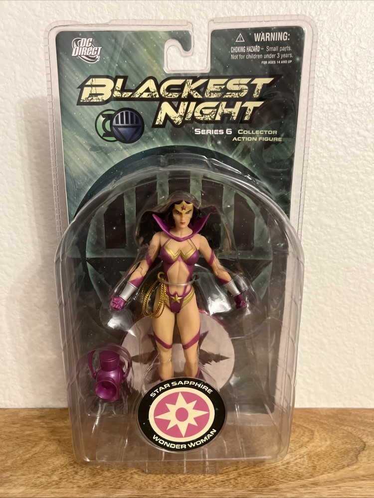 DC Direct Blackest Night Series 6 Wonder Woman 6.5” Action Figure Star Sapphire