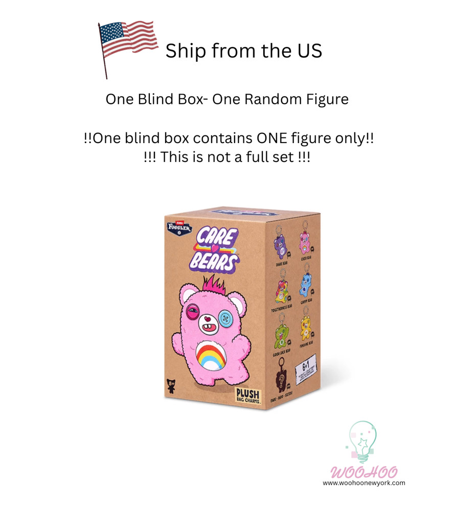 💡 Fuggler x Care Bears Ugly Monster Series Plush Keychain Blind Box Toy