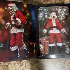 TERRIFIER 3 Ultimate Art the Clown Santa Bloody Splattered Christmas Figure NEW