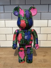 Medicom BE@RBRICK Andy Warhol Flowers 100% 400% Bearbrick Figure Set READ