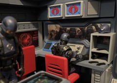 1:12 Scale 6” Gi Joe Classified Cobra Command Center Custom Diorama