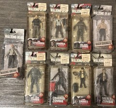 McFarlane Toys The Walking Dead Series 5 Boxed 8-Figure Lot Rick & More