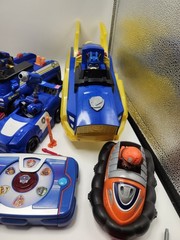 Huge Paw Patrol Vehicle Figure Toy Lot Chase Marshall Rubble Skye Boat Mission