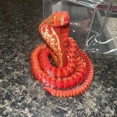 3D Printed King Cobra Snake 19.6″ Flexible Full Articulated Cobra Fidget Toy
