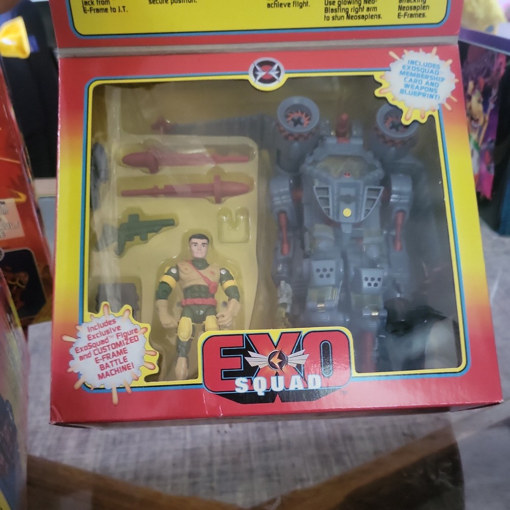 1993 Playmates Exo Squad JT Marsh Aerial Attack E-Frame Open Box