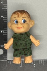 Vintage 3 Inch Kewpie Soldier / Army Camouflage Outfit Plastic Figure
