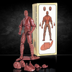 Vitruvian H.A.C.K.S. Fantasy Character Blanks Red Male Knight 1:18 Scale Action