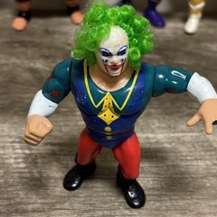 Vintage 1993 Hasbro WWF Series 9 Doink the Clown – Action Works – Missing Finger