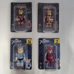 Marvel Bearbrick X-Men | Iron Man Keychain By Medicom Prize Japan Lot of 4