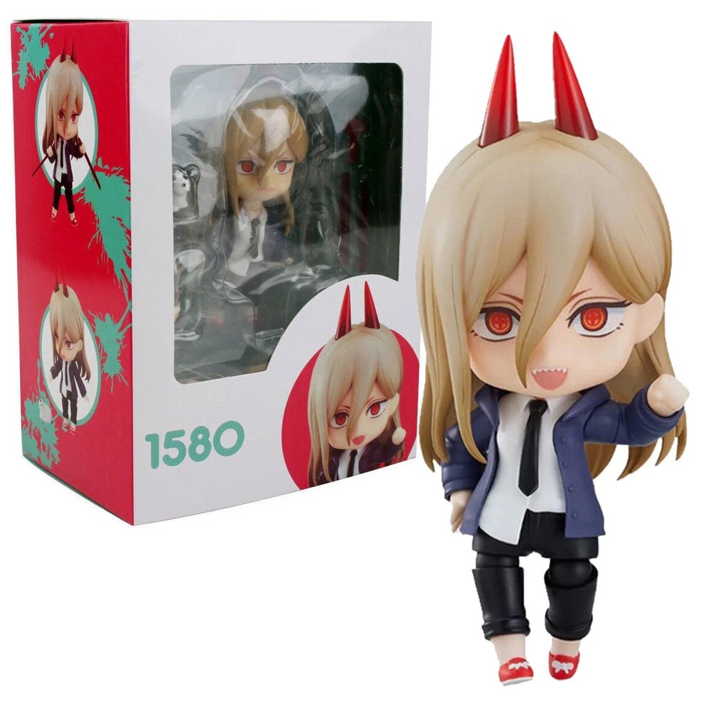 Chainsaw Man Anime Action Figure Set with Box – Denji & Power Collectible PVC Mo