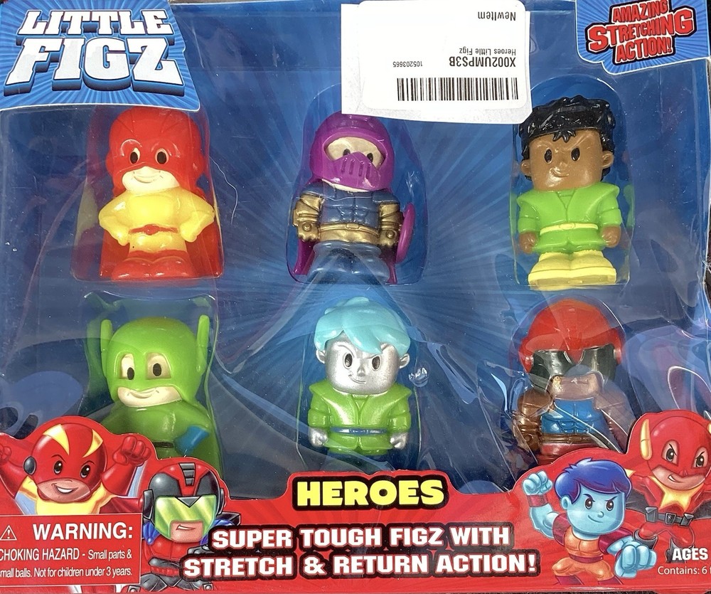 Little Figz Heroes Stretchable Plastic Multicolor Figurine Set 3+ TV Movie