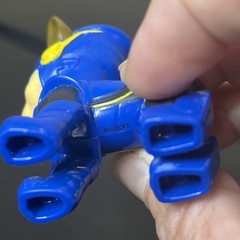 Chase action figure from the Paw Patrol: The Mighty Movie line by Spin Master