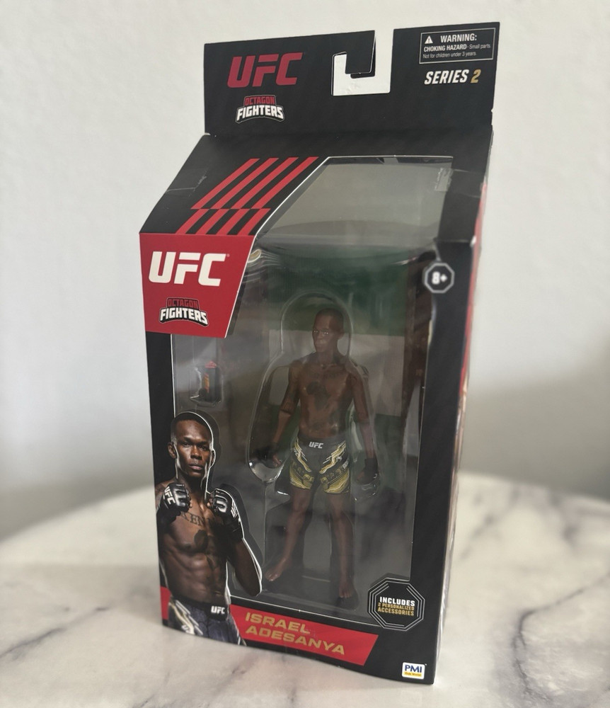 UFC Series 2 Israel Adesanya Action Figure – Boxed – Mixed Martial Arts
