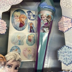 Disney Frozen Light Up Melody Microphone Elsa Anna Let It Go New In Box