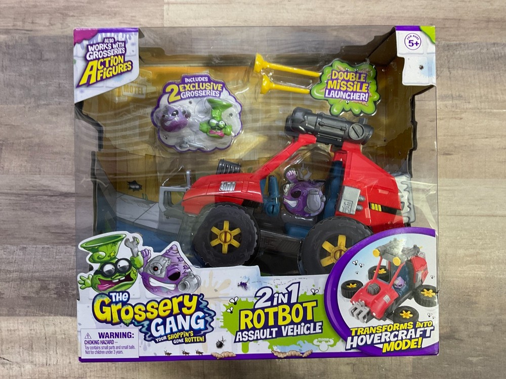 The Grossery Gang 2 in 1 Rotbot Assault Vehicle SEALED J3