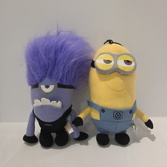 Illumination Despicable Me 2 Movie Tim Evil Minion Plush Lot Of 2 Toys 10″