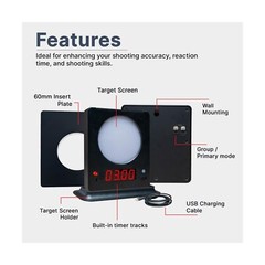 Mini Reaction Target 1-Pack – 2 Customizable Sizes (Default 100mm Size wit