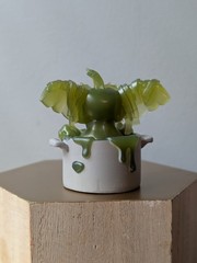 GREMLINS 80’s Retro Mini Figures Gremlin in Pot Chase Glow in Dark Opened GITD