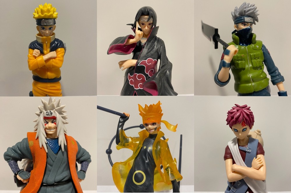 Naruto Jiraiya Kazekage Gaara Itachi Uchiha Hatake Kakashi Action Figure 7”