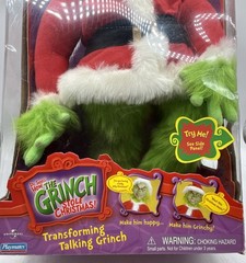 Vintage Dr Suess How The Grinch Stole Christmas Transforming Talking Doll 2000
