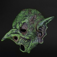 Green Goblin Cosplay Elf Scary Witch Mask Halloween Carnival Party Costume Prop
