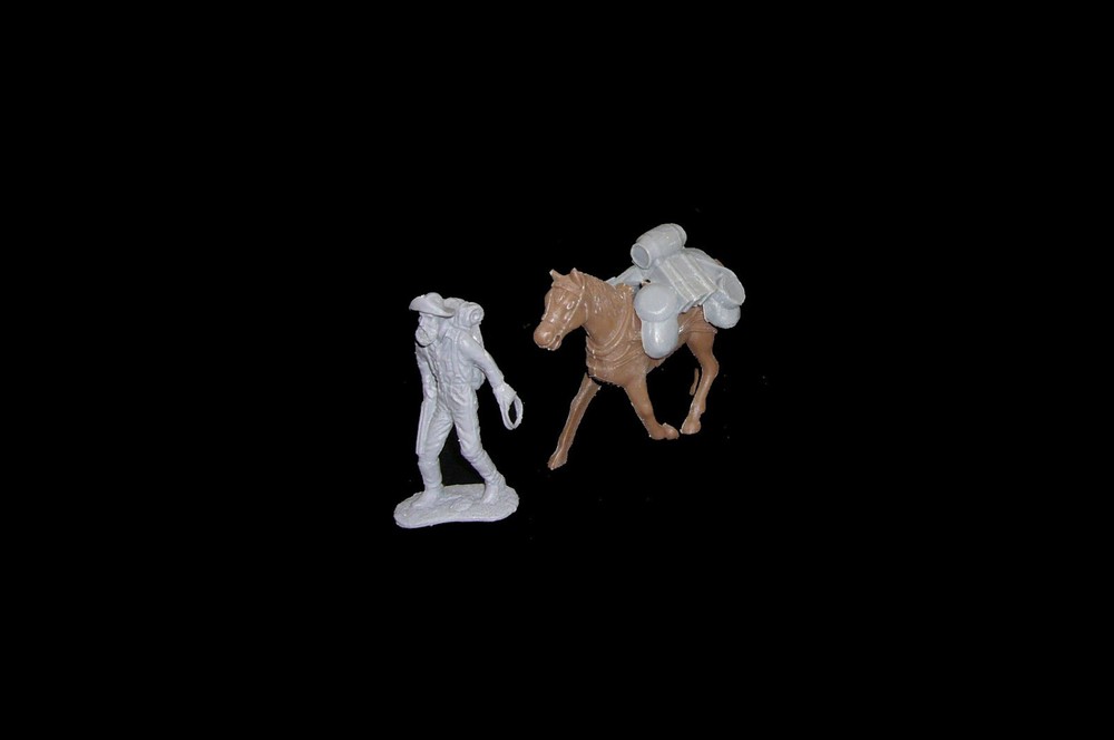 Prospector & Pack Horse set #3 resin western miners MARX toy soldiers playsets