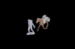 Prospector & Pack Horse set #3 resin western miners MARX toy soldiers playsets