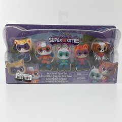 Disney Junior Super Kitties Hero Squad 5-Piece Action Figure Set Toy 67001