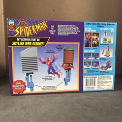 SKYLINE WEB-RUNNER SKY SCRAPER STUNT SET SPIDER-MAN ANIMATED NEW TOY BIZ
