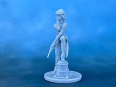 Steampunk Headhunter Action table figurine. 40mm Resin Figure