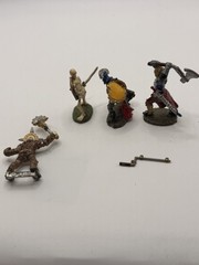Vintage D&D Style Metal Miniature Lot Fantasy Tabletop RPG Figures Warriors