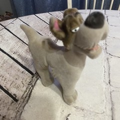 Disney Oliver & Company Dodger Francis Flocked Figures Vintage Sears Exclusive