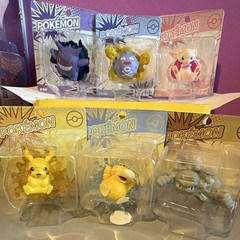 Pokemon PVC Figure Set Gengar Koffing Mew Pikachu Psyduck magnet 2023 Langbowang