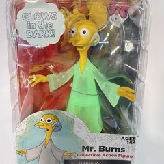 NECA Simpsons Mr Burns Glow In The Dark Figure 25th Anniversary 2014 Rare New