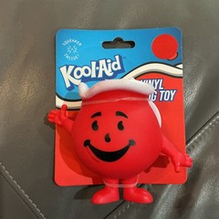 Kool-Aid Man 3.5″ tall figure / Vinyl Dog Toy with Squeaker Plastic Koolaid