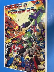 TRANSFORMERS RETRO CARTOON 80s POSTER OPTIMUS PRIME BUMBLEBEE MAGATRON BRAND NEW