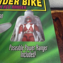 Vintage Power Rangers THUNDER BIKE w/ RED RANGER 1994 Bandai – Box Damage NOS