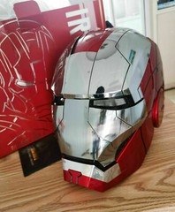 Autoking Iron Man MK5 Helmet 1:1 English Voice-controlled Wearable Cos Mask Prop