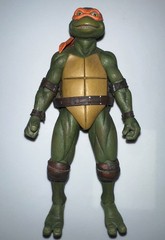 NECA 1990 Teenage Mutant Ninja Turtles Michaelangelo GameStop Exclusive Complete