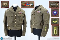 DID A80164+E60071 WWII US Army General George Patton & Accessory Kit 1/6 Model