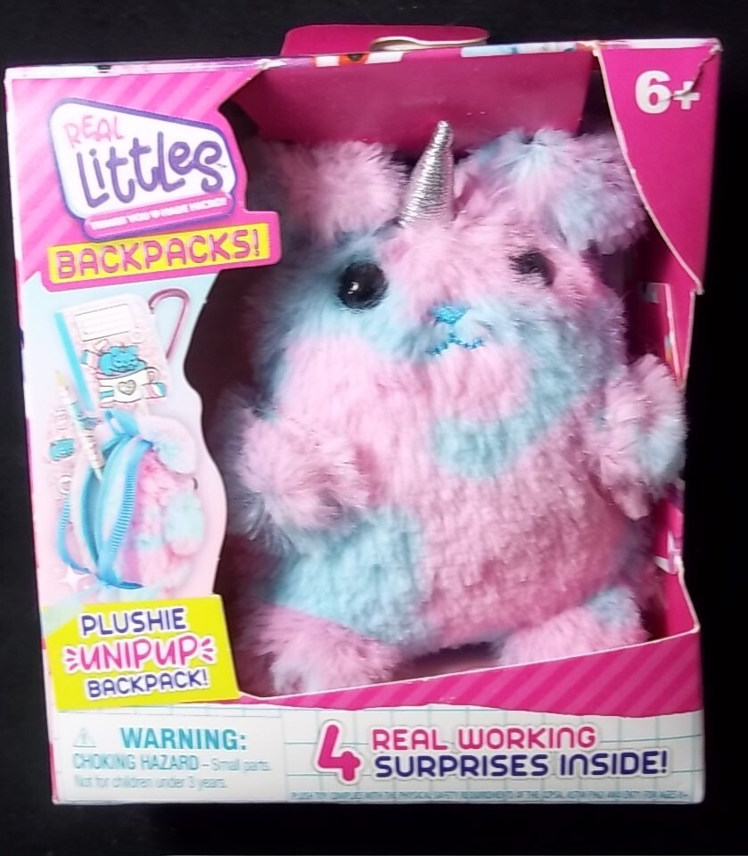 Real Littles PLUSHIES Unipup mini backpack 4 surprises NEW