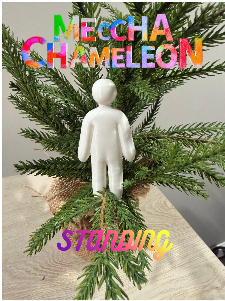 3D Printed Meccha Chameleon Figurines – Collectable Hider Pose Figures
