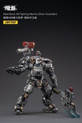 JOYTOY STEEL BONE H09 FIGHTING MECHA SILVER GUARDIAN Robot & Pilot 1/25 Figure
