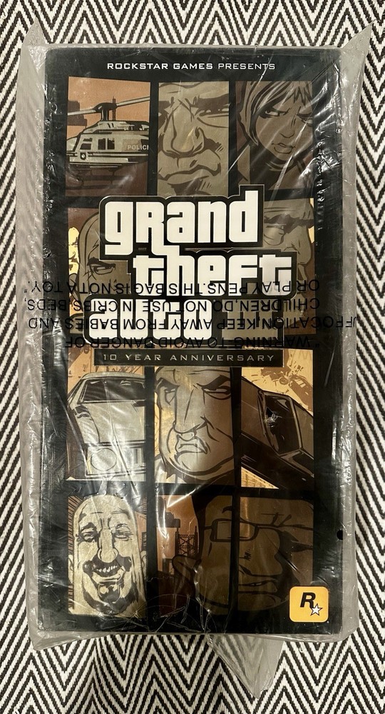 Grand Theft Auto III – 10th Anniversary Claude Action Fig – 2011 – Rockstar -New