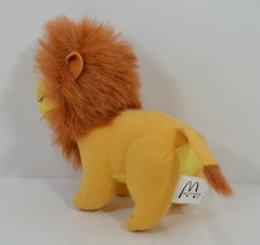 RARE 1998 Adult Simba Mufasa 5″ McDonald’s EUROPE Plush Figure Disney Lion King