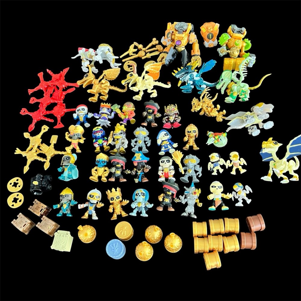 Treasure X Robots Mini Robots Moose Toys Figures Large Lot -Treasure Chests&More